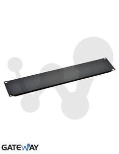 Panel ciego 2U negro